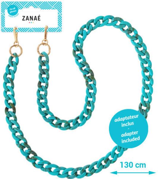 ZANAÉ Phone Necklace Emerald Coast 17374 Mineral Winter turquoise