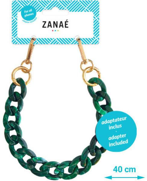 ZANAÉ Phone Wristlace Jade 17468 Mineral Spring green