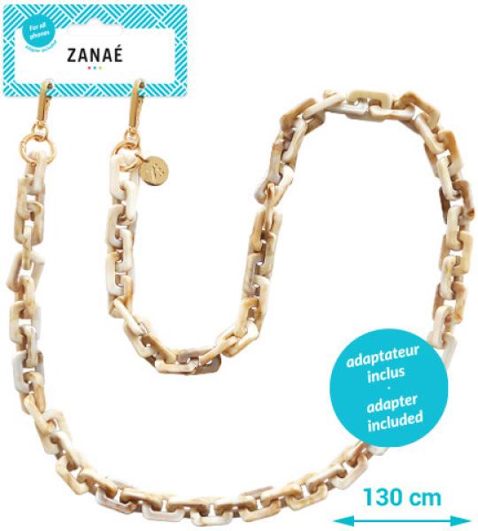 ZANAÉ Phone Necklace Vanilla Cream 18320 Cosy Capuccino beige