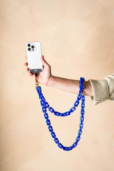 ZANAÉ Phone Necklace Blueberry Latte 18322 Cosy Capuccino blue