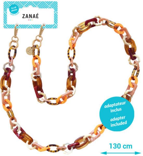 ZANAÉ Phone Necklace Tigers Eye 18329 Karma colored