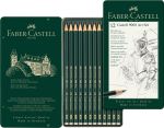 FABER-CASTELL Bleistift 9000 8B-2H 119065 metallic, 12 Stück