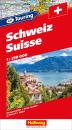 HALLWAG Strassenatlas 13x24cm 382830048 CH-Touring Schweiz 1:250'000