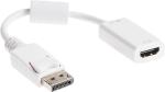 LINK2GO DisplayPort - HDMI Adapter AD1211WP male/female, 15cm