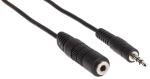 LINK2GO Stereo Extenstion Cable SC3111PBB male/female, 5.0m