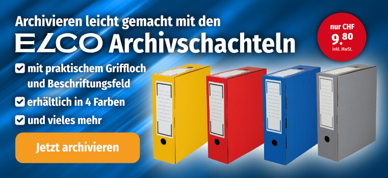 ELCO Archivschachtel 100 10x26.5x32.5cm 5 Stk.