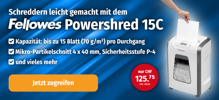 FELLOWES Aktenvernichter Powershred 15C