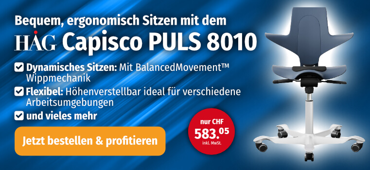 HAG Bürodrehstuhl Capisco 8010 PULS 8010 blau/weiss