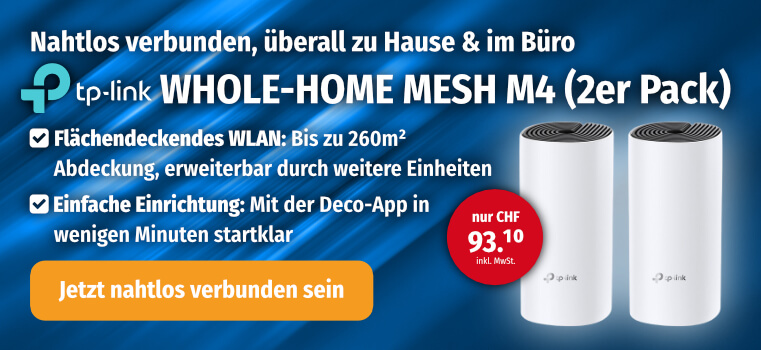 TP-LINK WHOLE-HOME MESH M4 Wi-Fi System (2er-Pack)