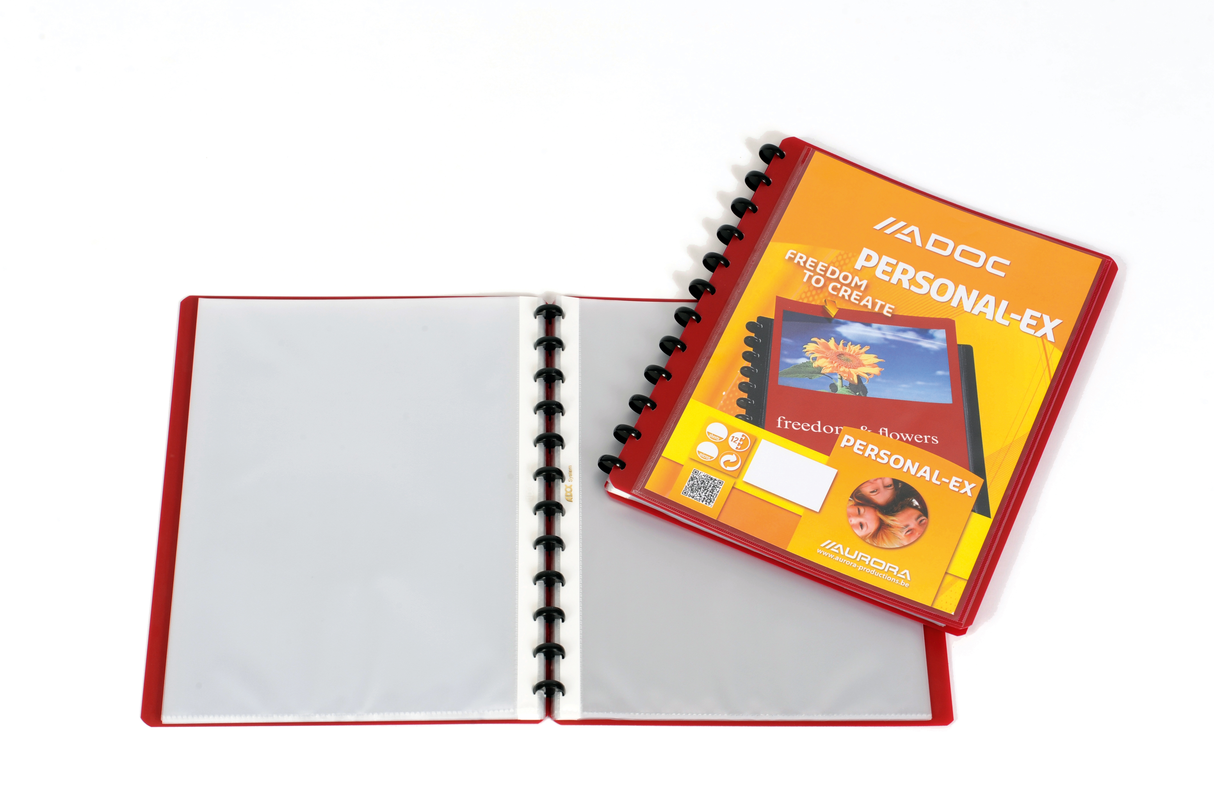 ADOC Sichtbuch Personal A4 5232.305 bordeaux m. Fenster 30 Taschen