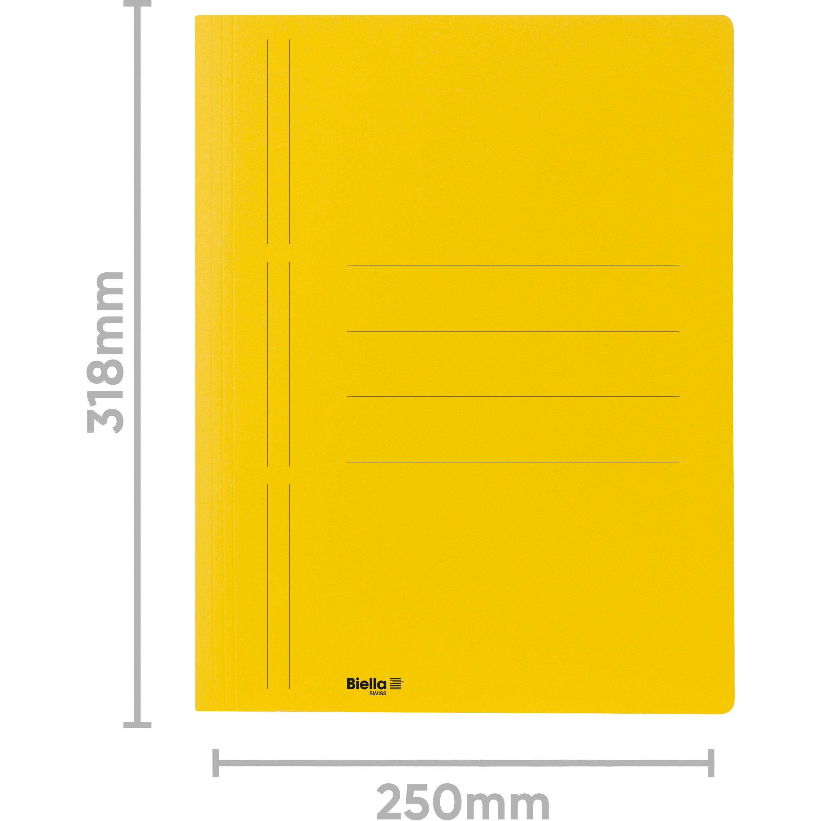 BIELLA Schnellhefter Recycolor 16643020U Spiralmechanik, gelb