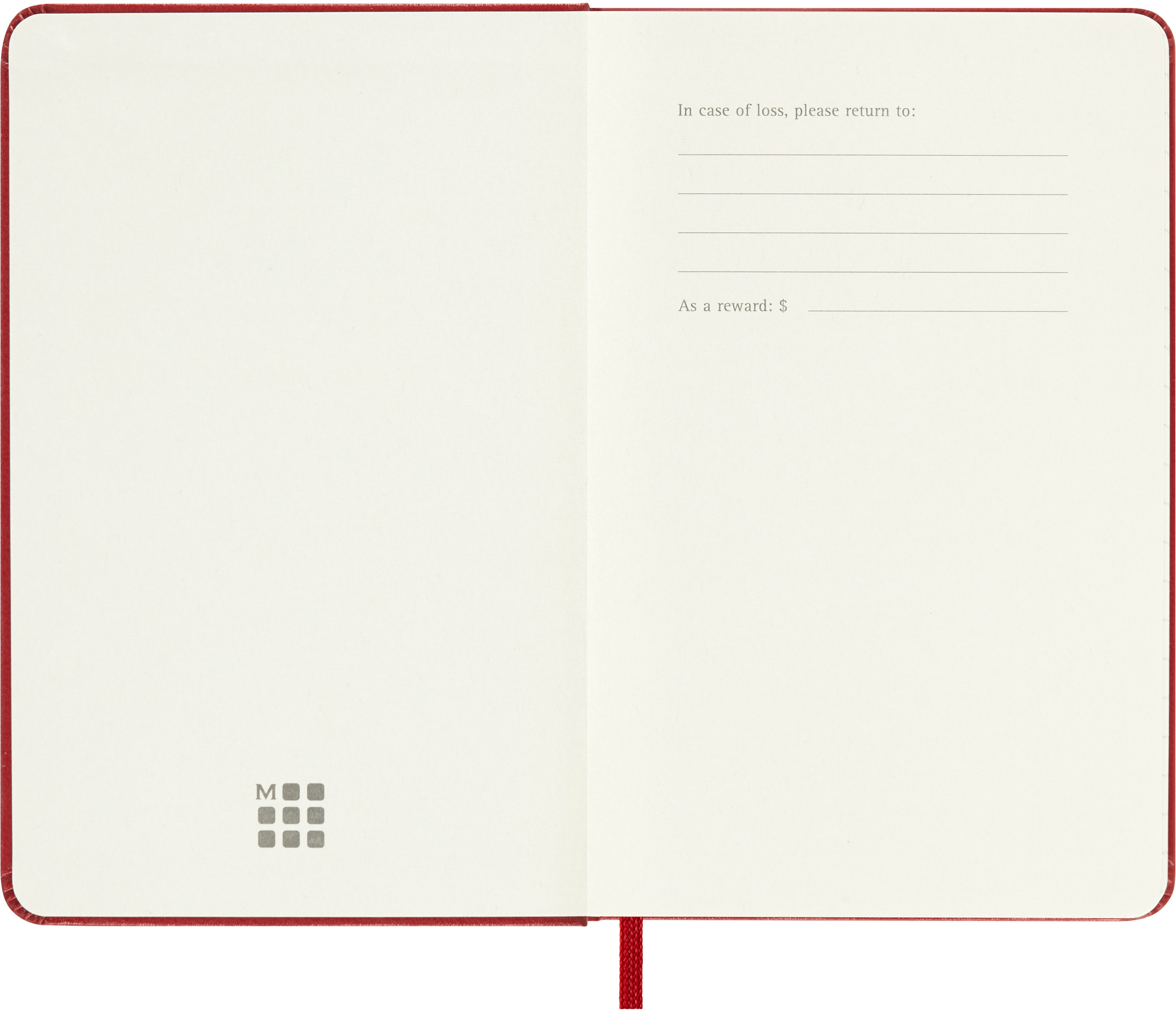MOLESKINE Wochen-Notizkalender 26/27 DHF218WN2Y27 18M liniert HC rot 9x14cm