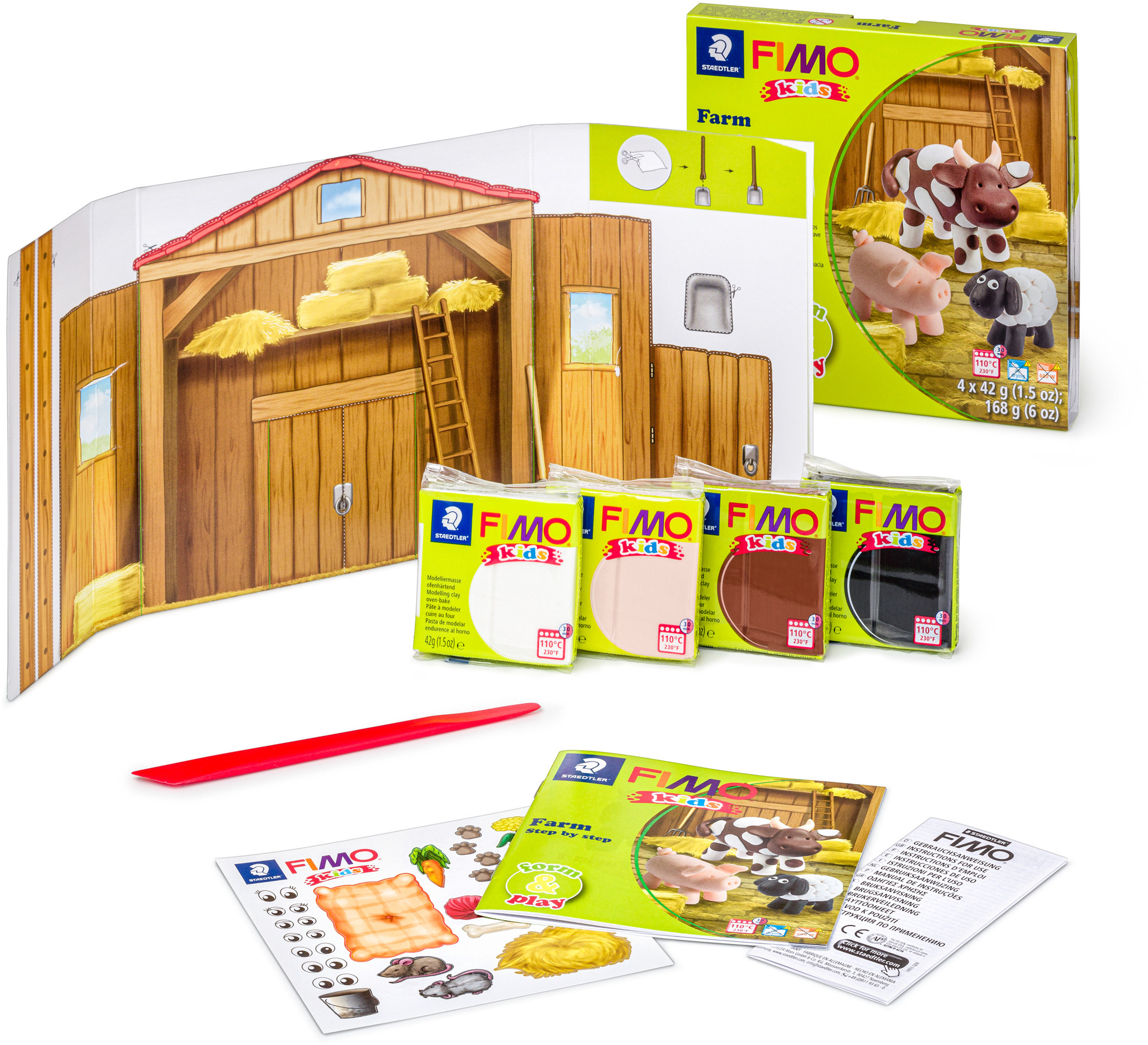 FIMO form&play 4x42g 803401LY Set Farm