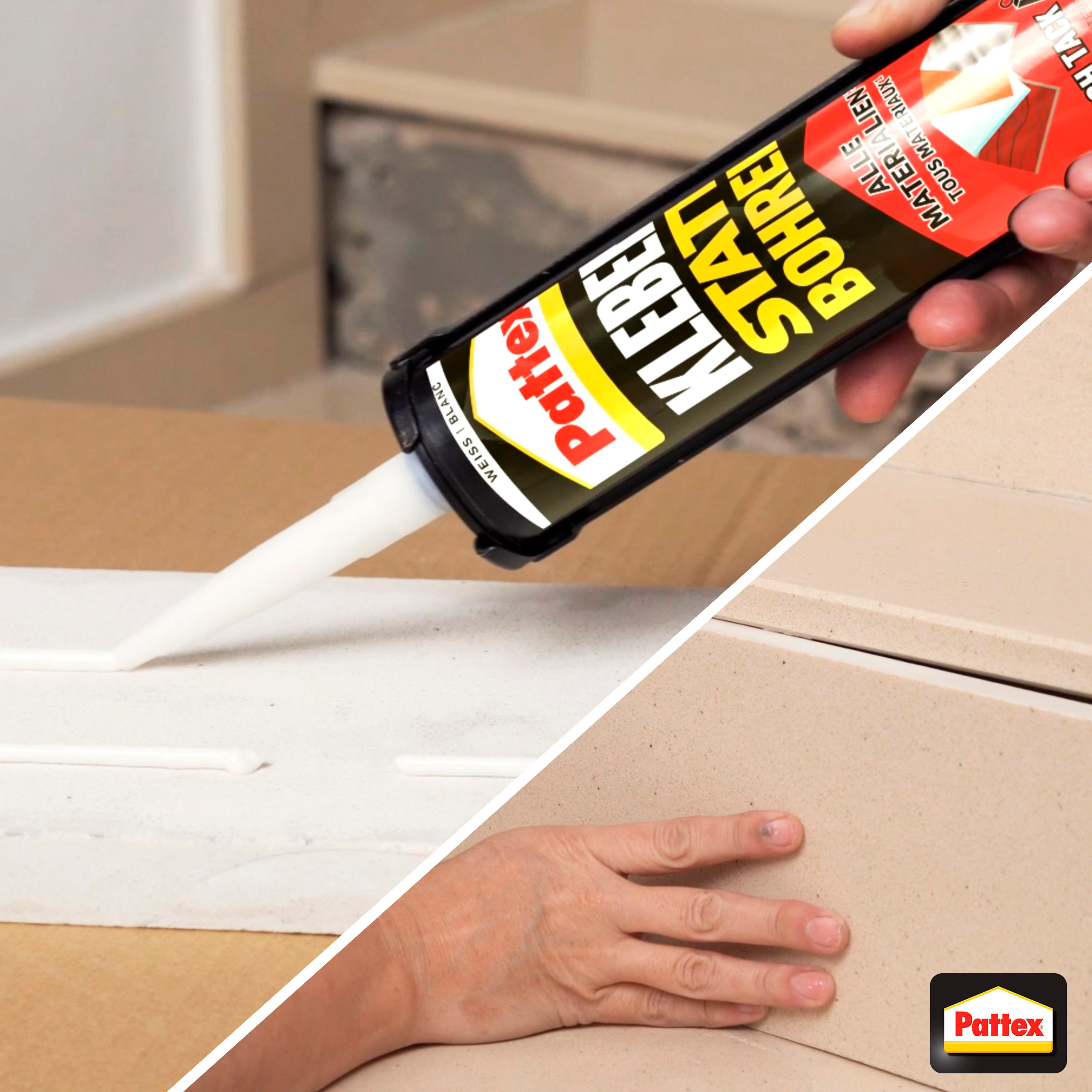 PATTEX Montagekleber High Tack 45-900-357 weiss 440g