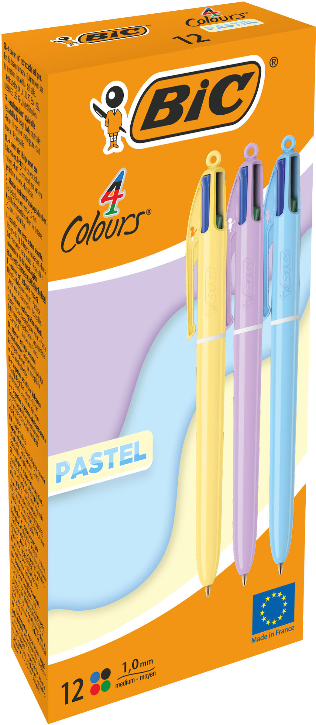 BIC Kugelschreiber 4 Colours 0.4mm 517320 Pastell assortiert