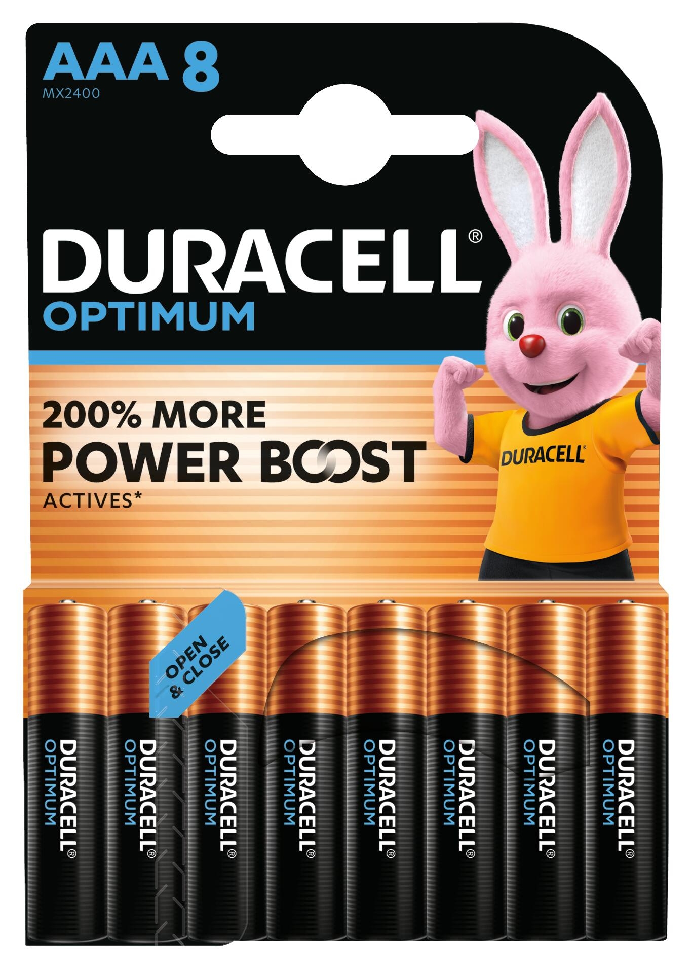 DURACELL Batterie Optimum 4-137714 AAA, LR03, 1.5V 8 Stück