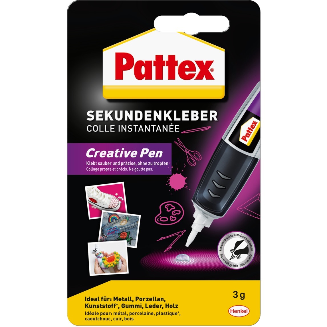 PATTEX Sekundenkleber Creative Pen 3g PSPP3 transparent