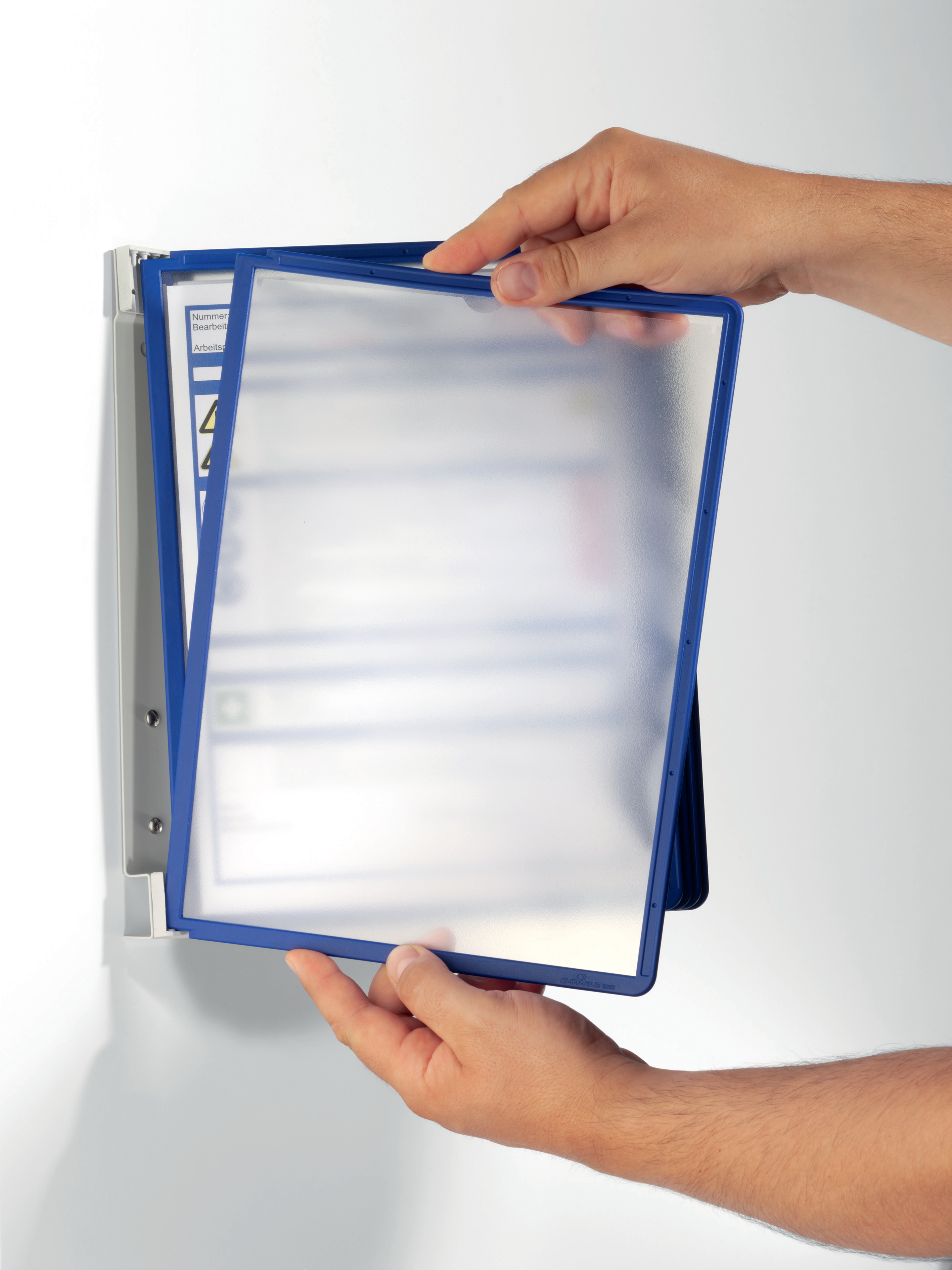 DURABLE Sichttafelsystem VARIO Wall5 555107 dunkelblau mit 5 Sichttafeln