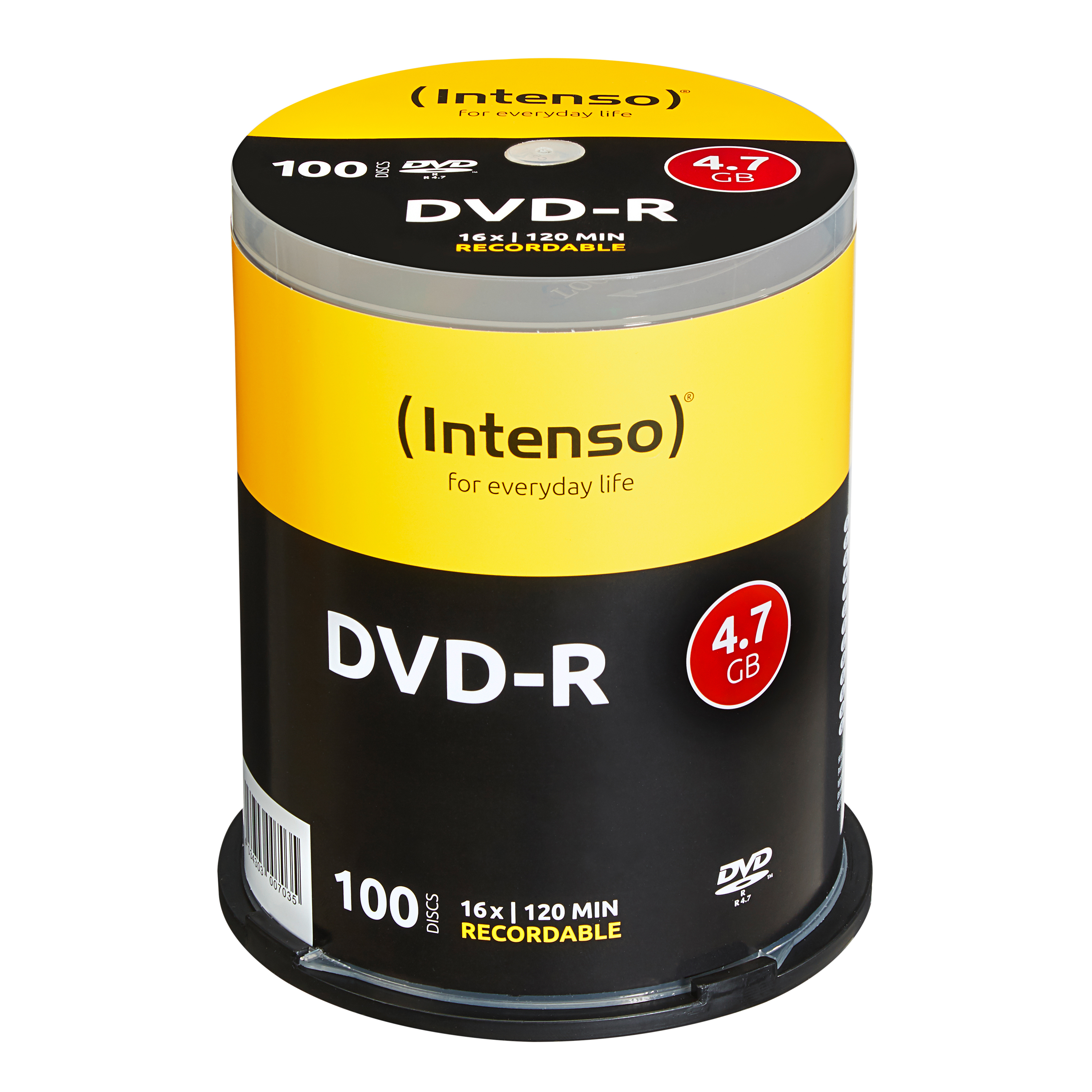 INTENSO DVD-R 4,7 GB, 16x Speed 4101156 Cake Box 100 Discs