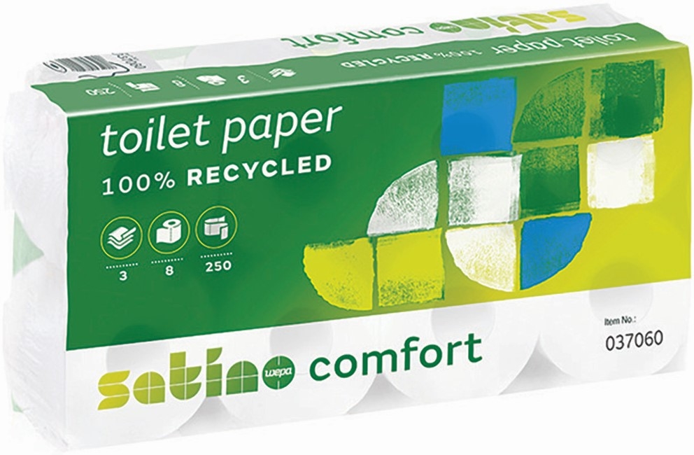 SATINO Toilettenpapier 574217 250 Coupons, 8 Rollen