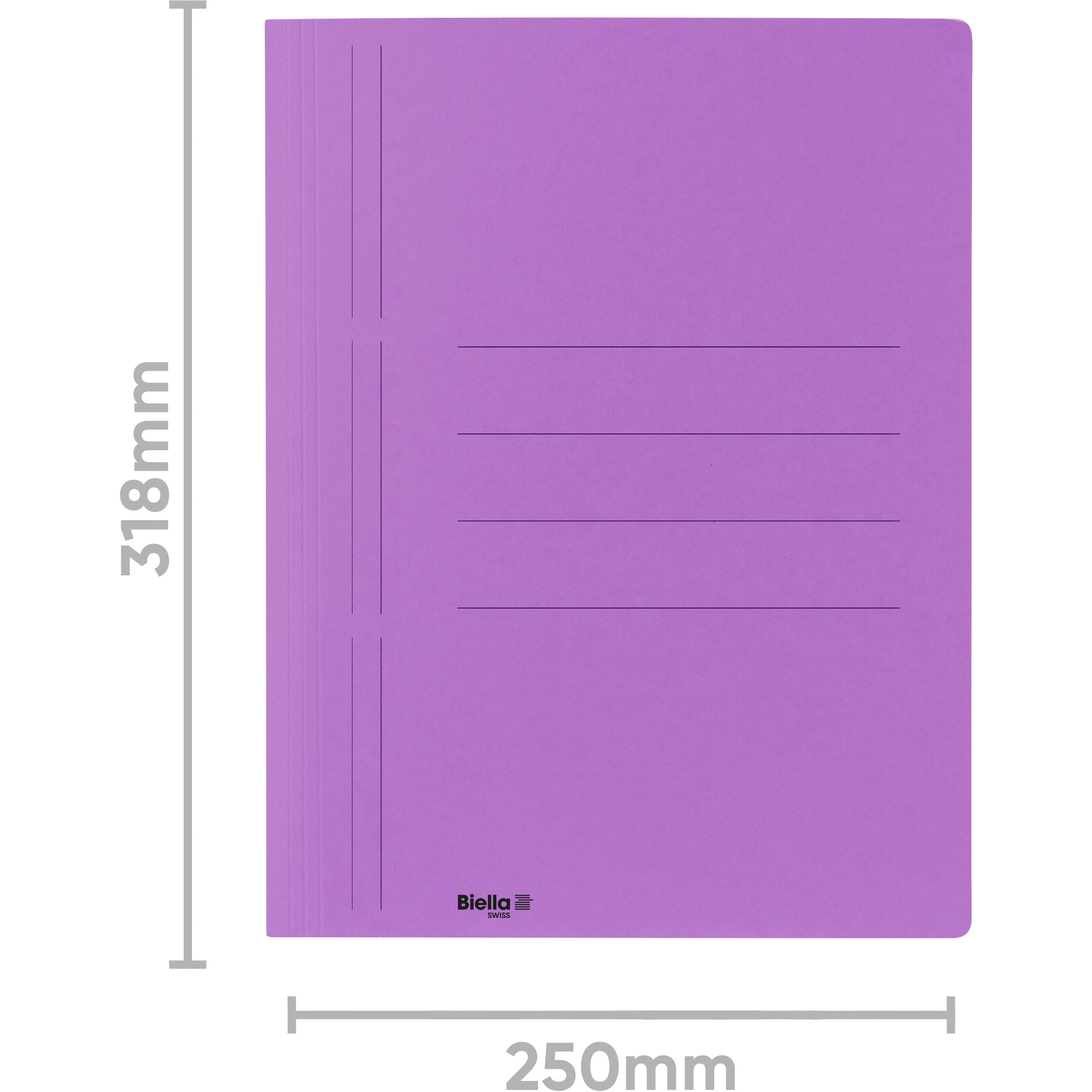BIELLA Schnellhefter Recycolor 16643041U Spiralmechanik, lila