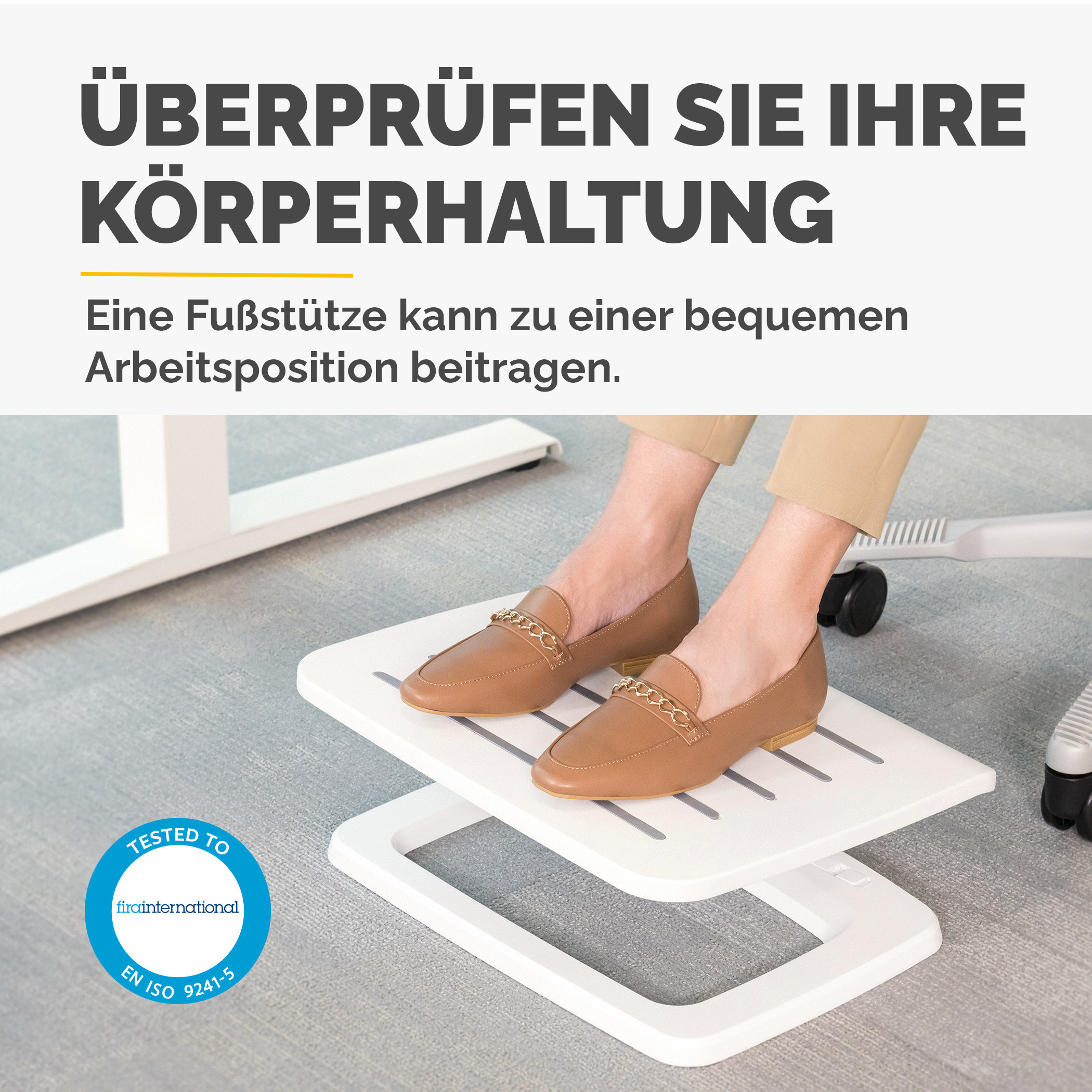 FELLOWES Fussstütze Hana LT 100016999 weiss