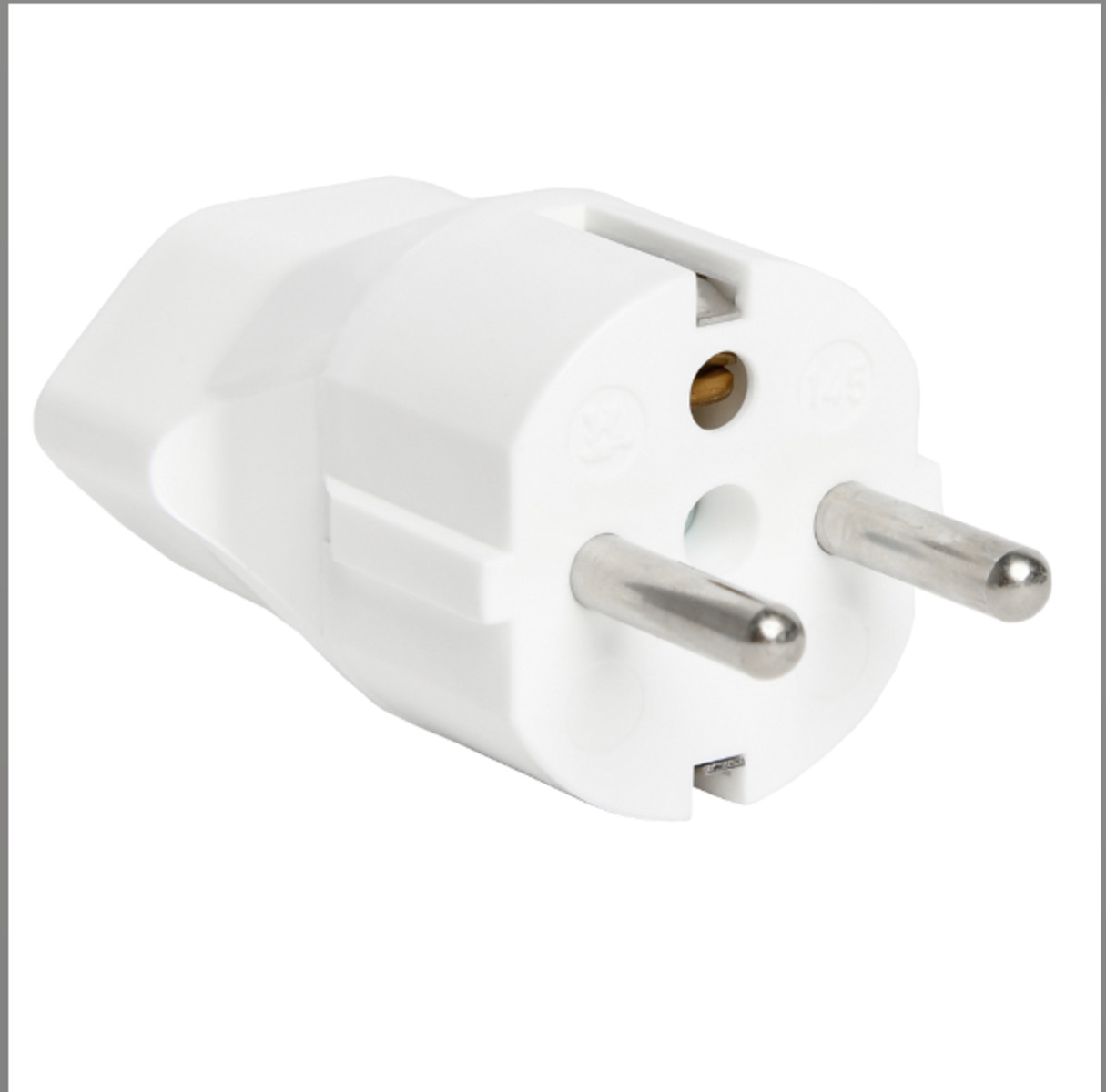 S-ELECTRO Reisestecker 4.8009 weiss,D-CH schutzgeerdet