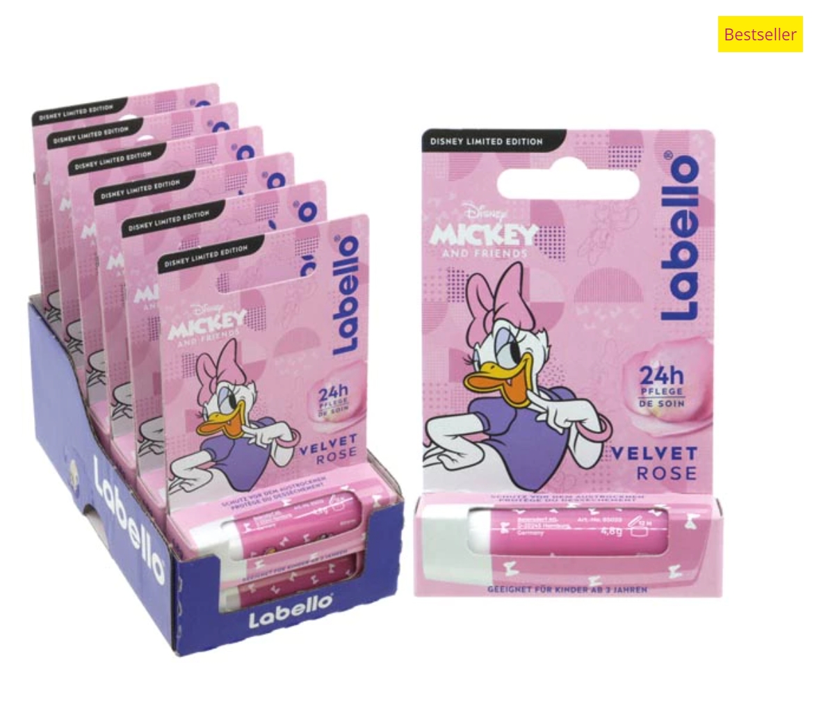 Labello Lippenpflege Velvet Rose Daisy Duck 4.8gr.