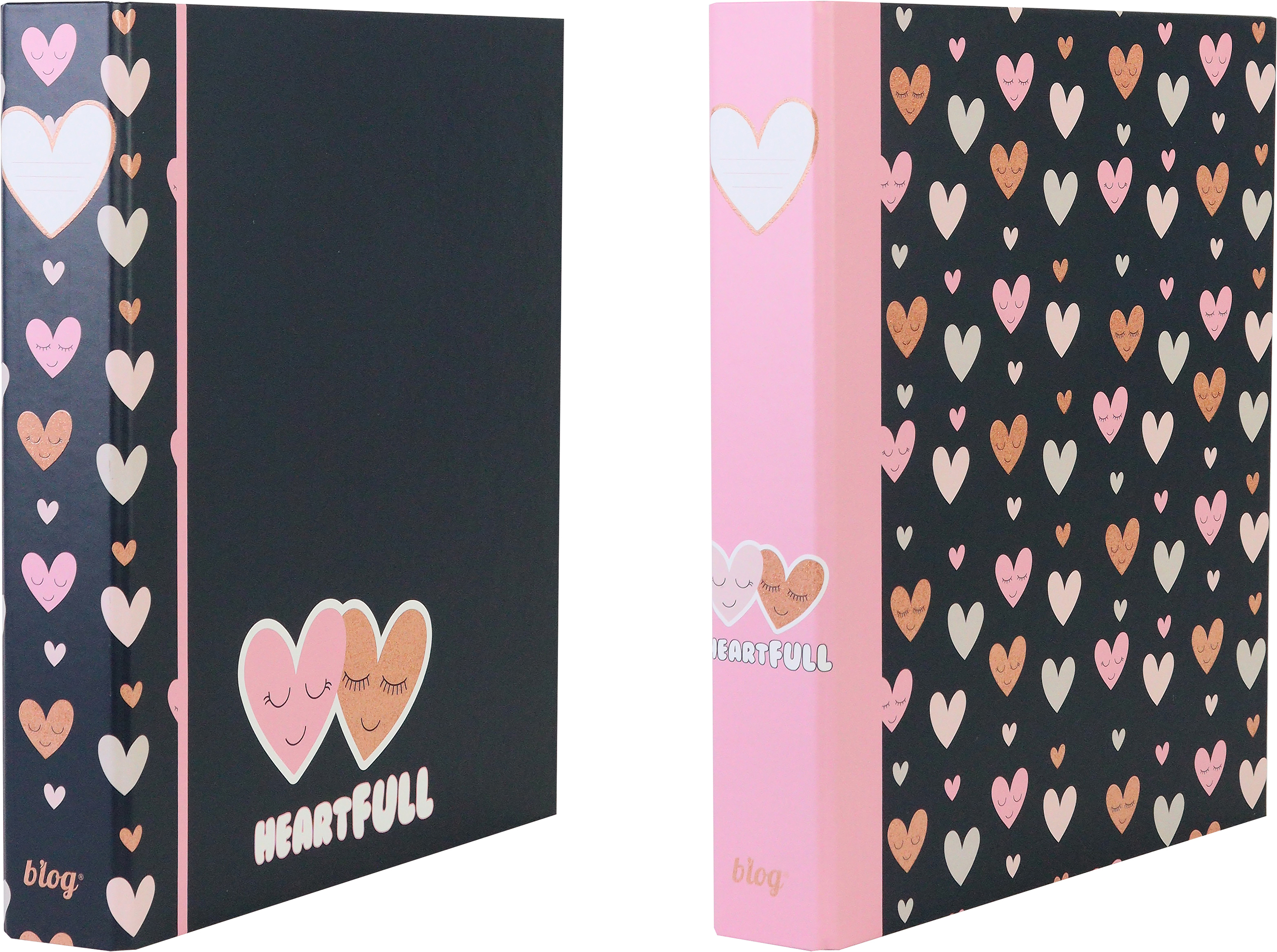 ANCOR Ringbuch A4 118186 B'LOG HEARTS, 2 Ringe