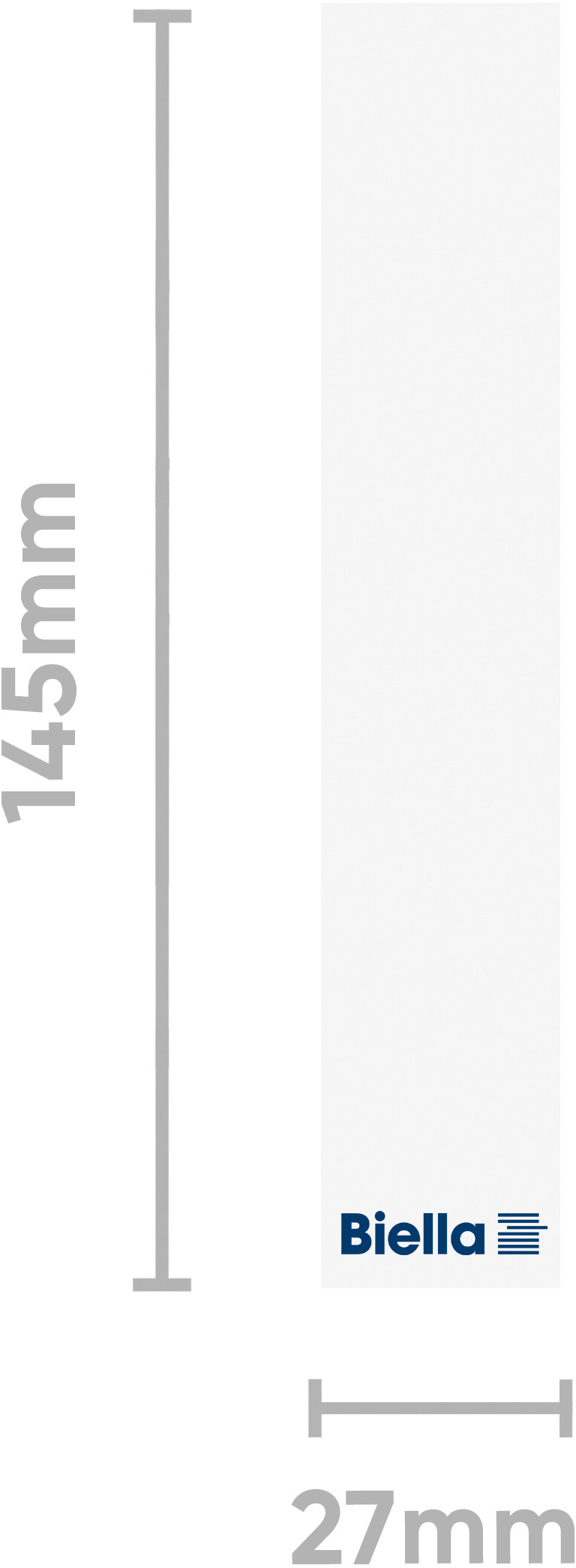 BIELLA Rückenschild Ordner 27x145mm 19016400U für 4cm Rücken 25 Stück