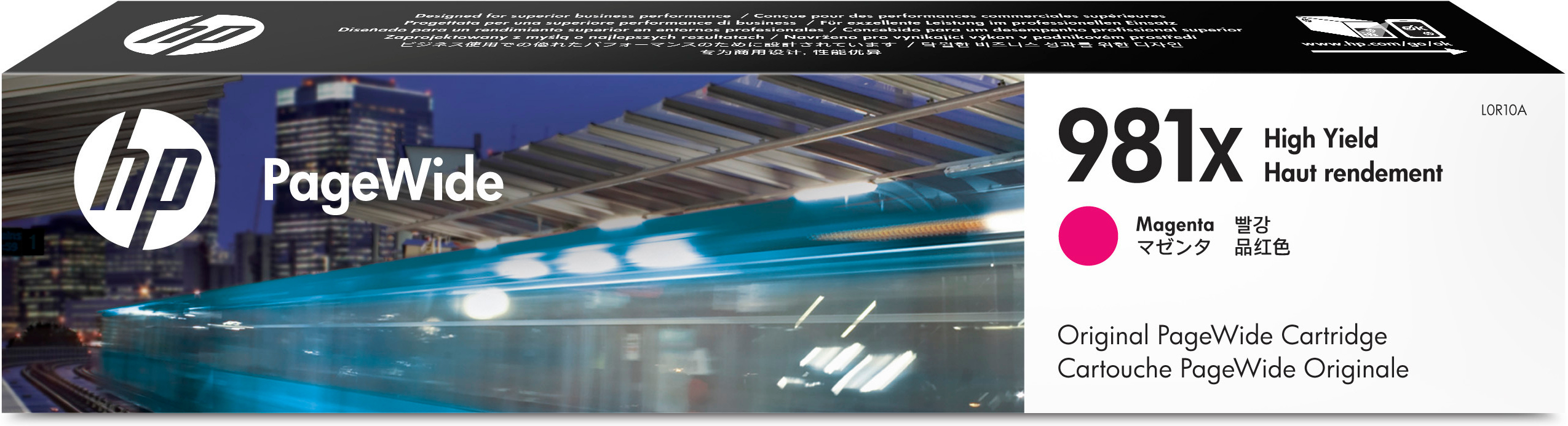 HP Tintenpatrone magenta HC (L0R10A, 981X)