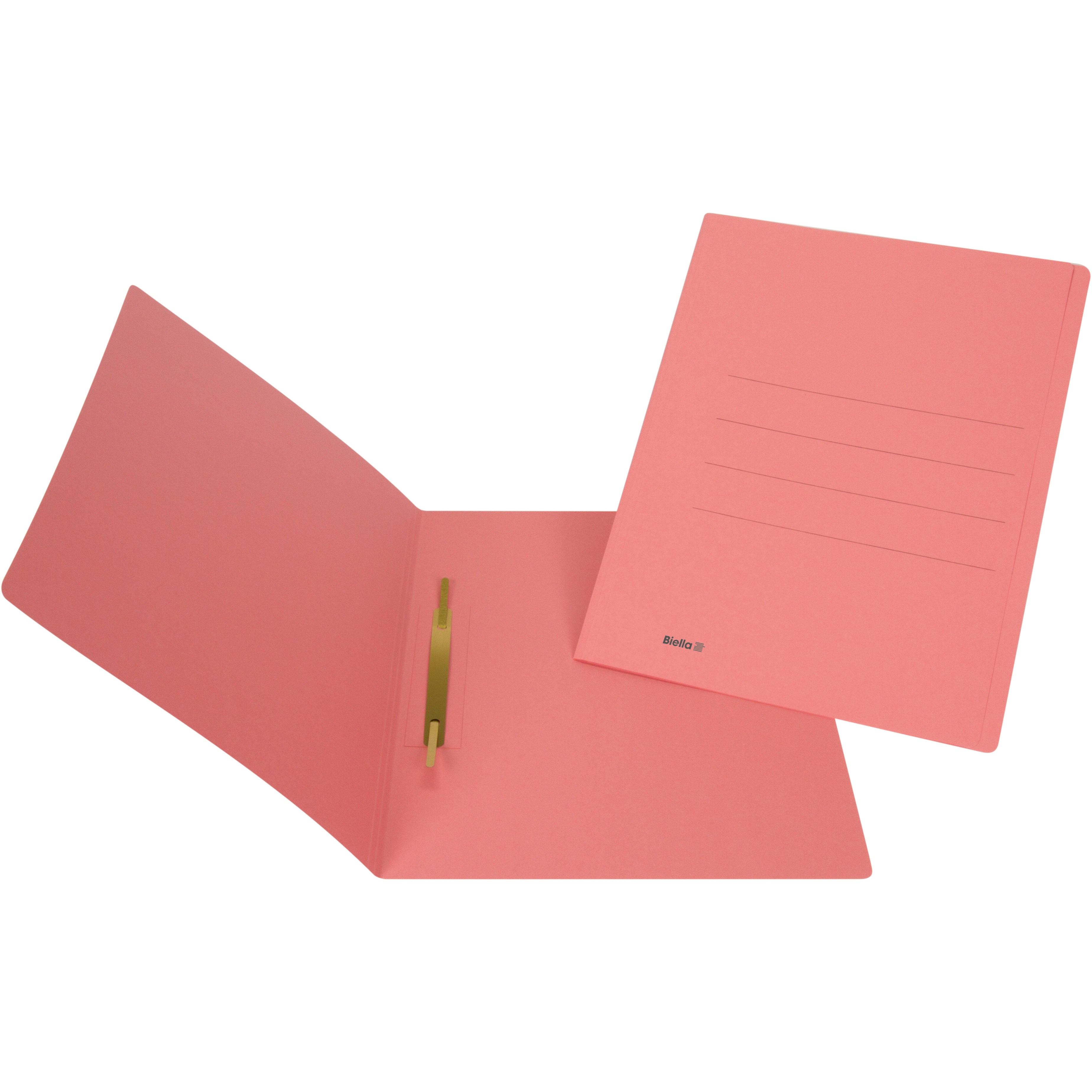 BIELLA Einlagemappe m. Heftzunge A4 25040345U rot 240g 50 Stück