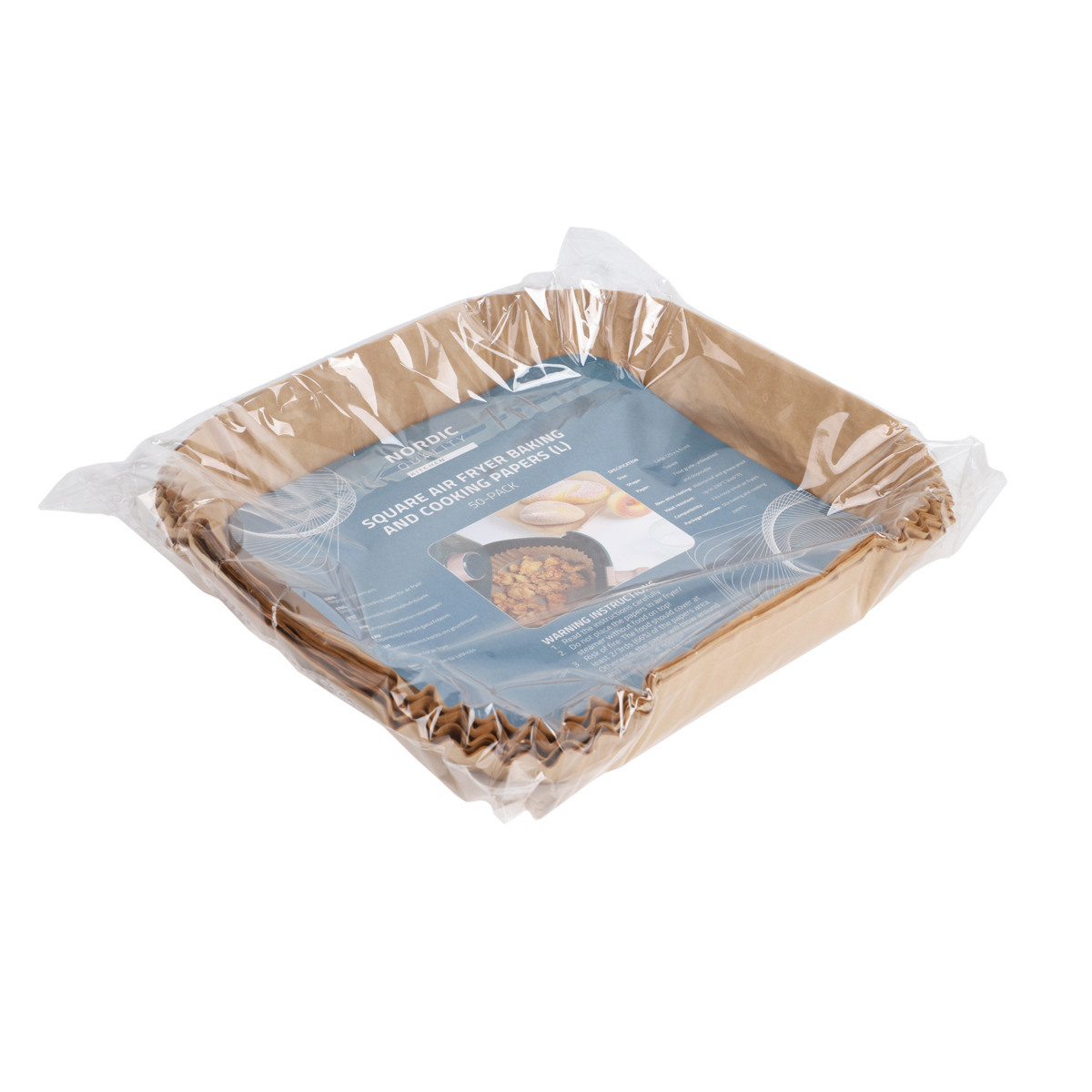 NORDIC Q Square Airfryer paper GS1212 50-pack (L)