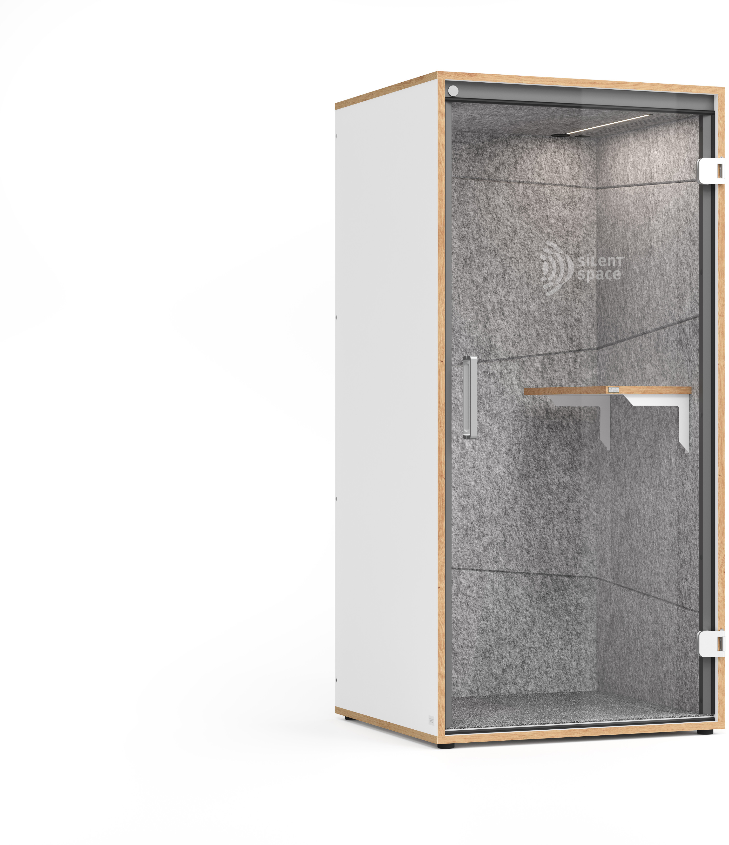 APOLLO MeetingBox Harmony VTBSS1/W/5/T weiss/grau 103x100x217cm