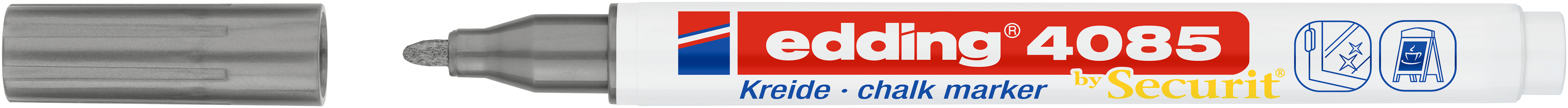 EDDING Chalk Marker 4085 1-2mm 4085-054 silber
