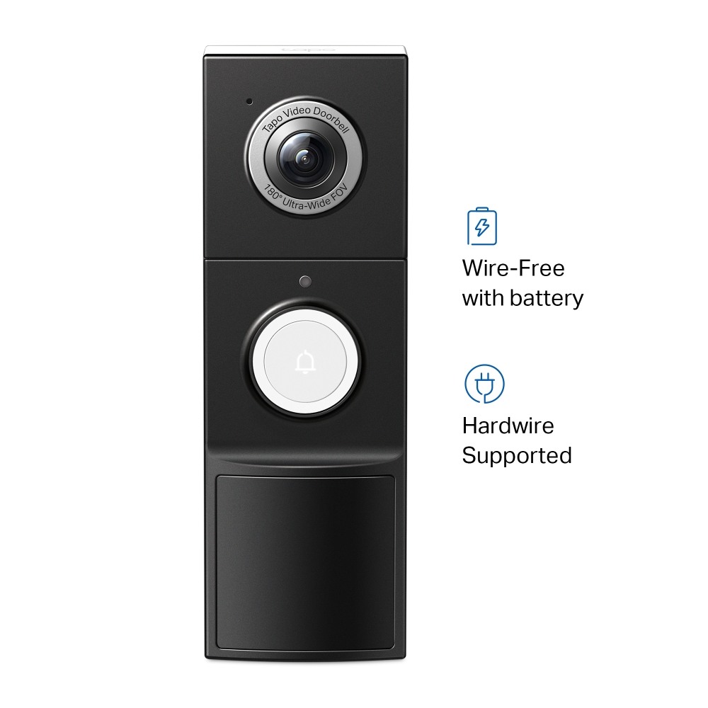 TP-LINK Video Doorbell Camera Tapo D235 2K, 10000mAh Battery