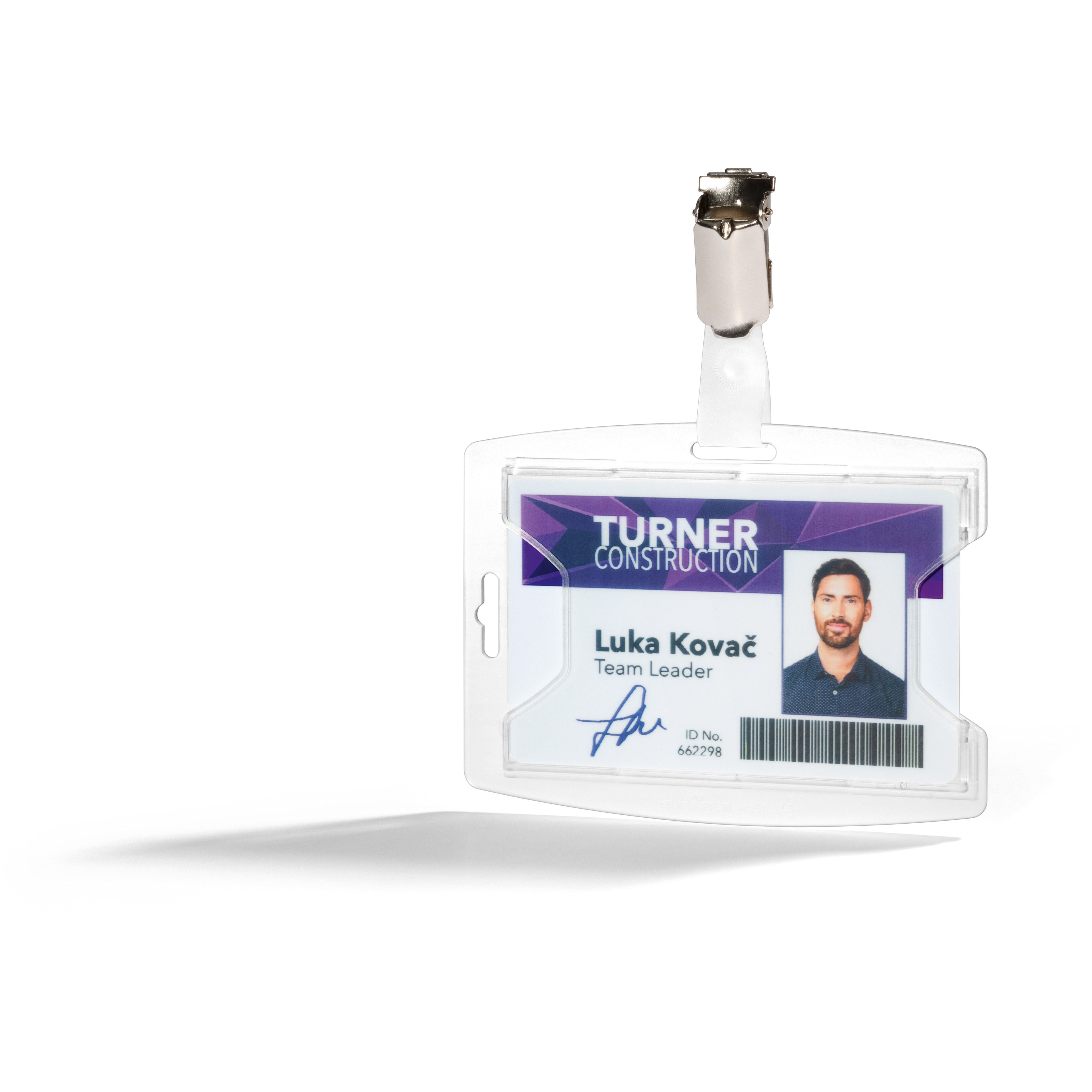 DURABLE Ausweishalter reXycle® 896119 Clip 1 Karte 25 Stück