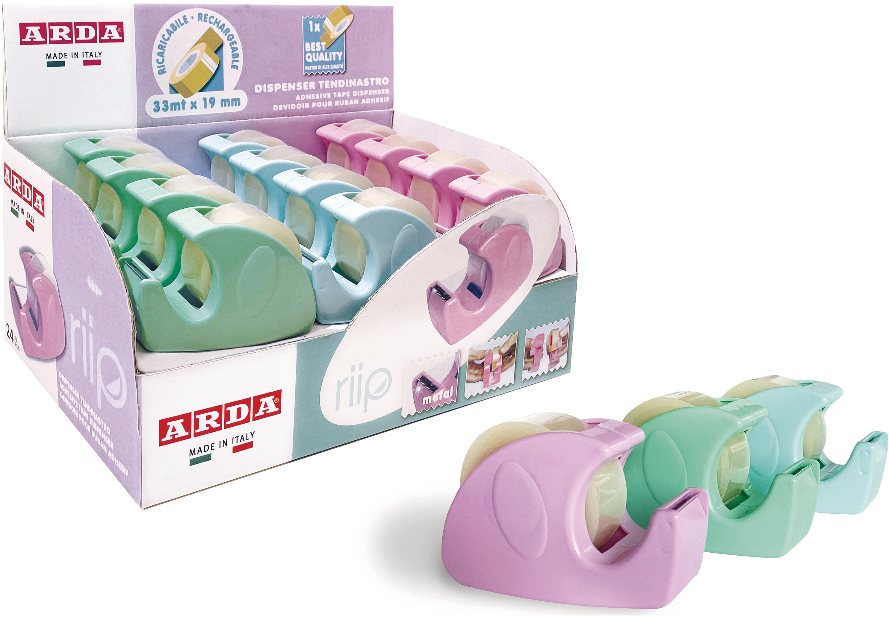 ARDA Klebbandabroller Riip pa C1347P Display 24 Stück