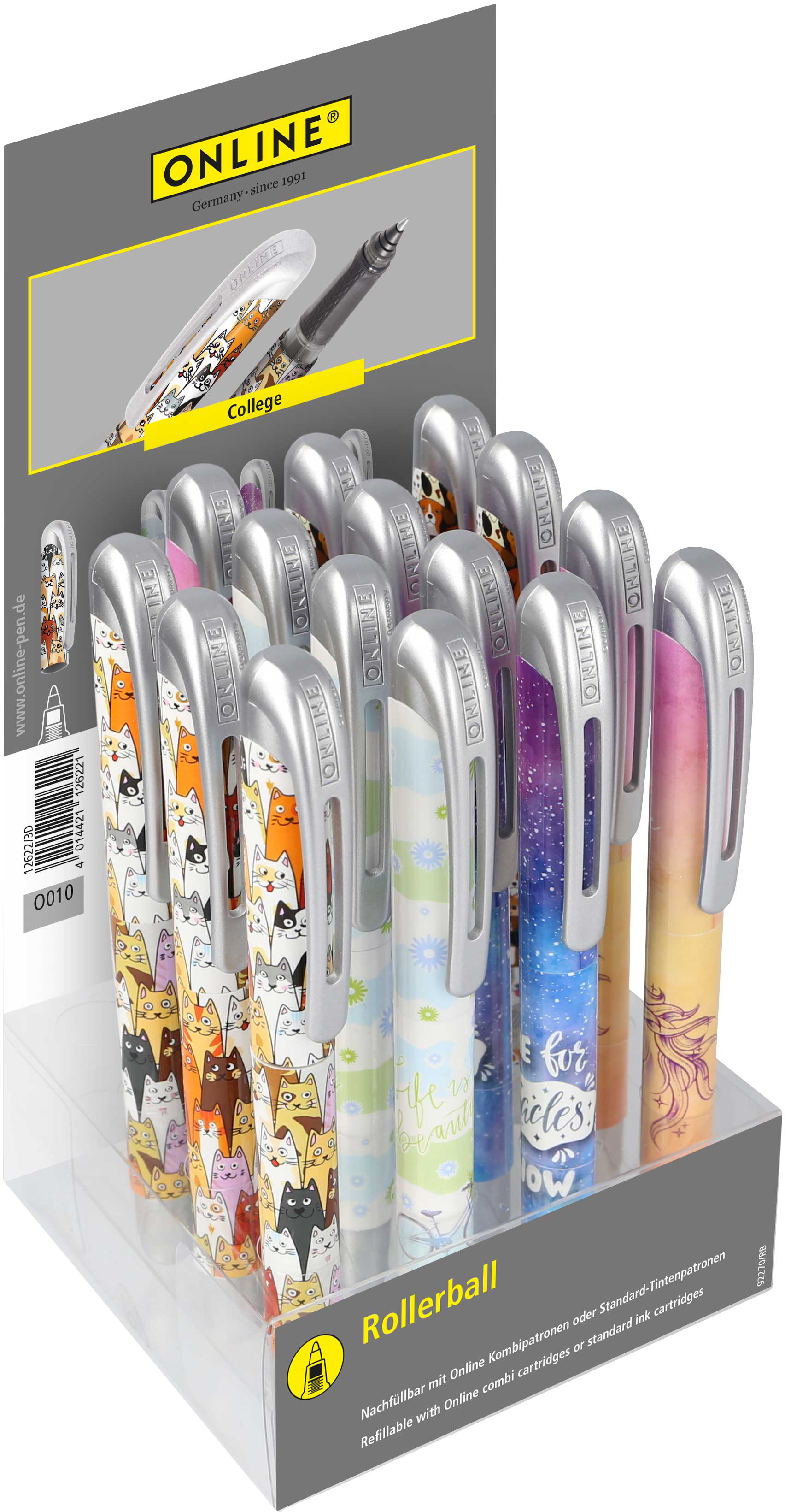 ONLINE Display Rollerball College 12637/15 Happy Life 15 Stück