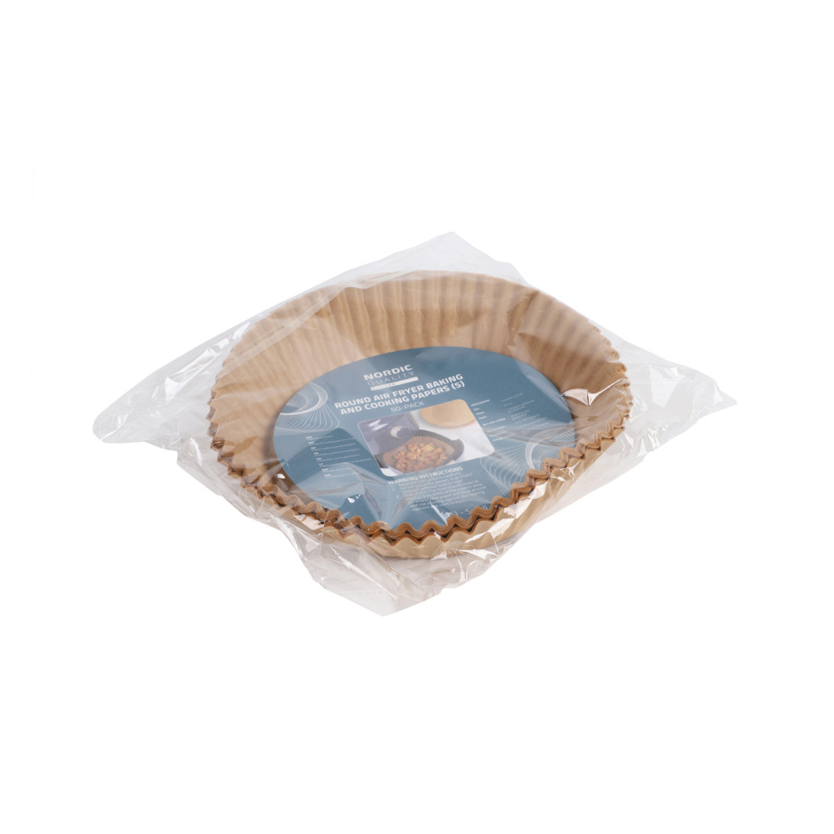 NORDIC Q Round Airfryer paper GS1209 50-pack (S)