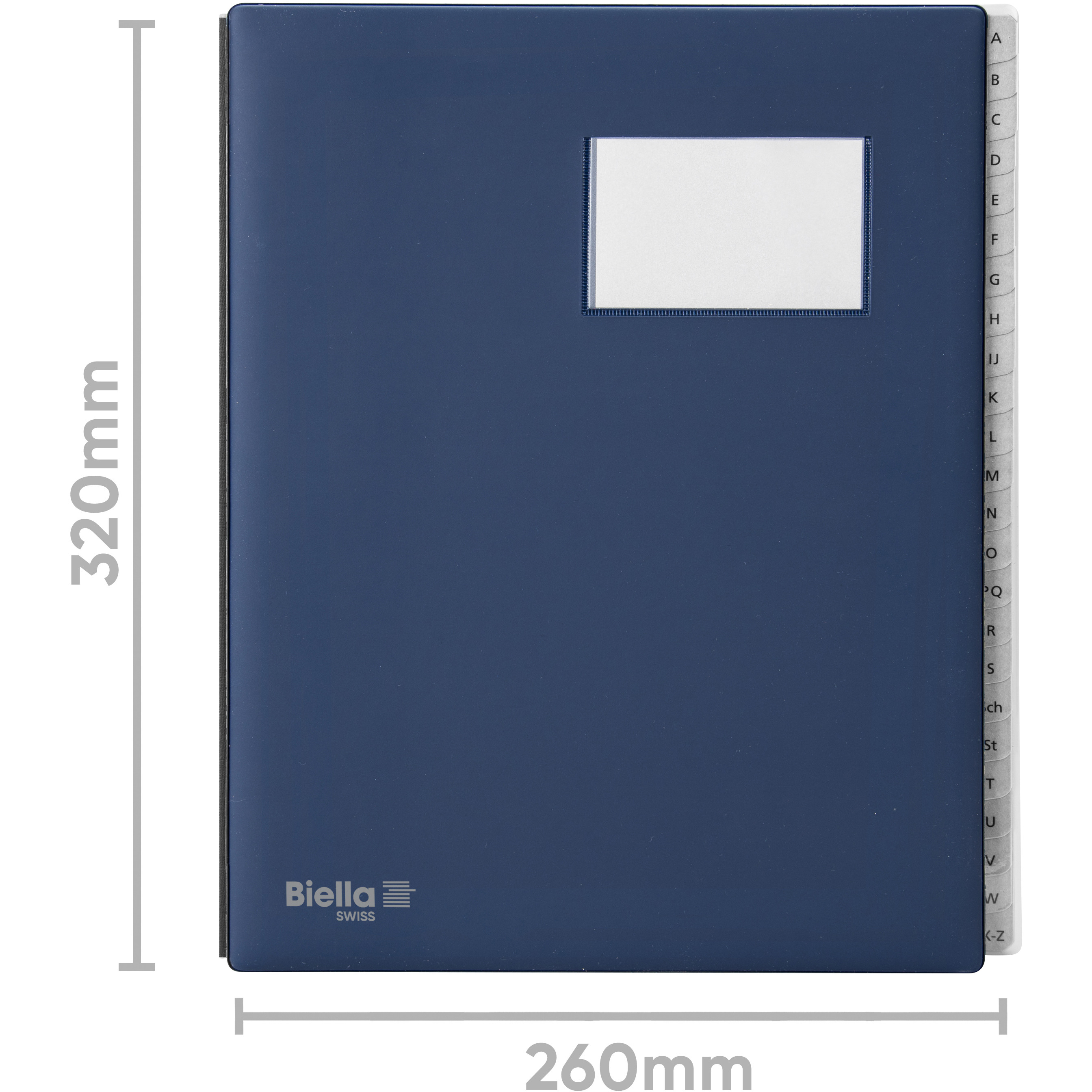 BIELLA Pultmappe Pronto A4 32042407U dunkelblau A-Z