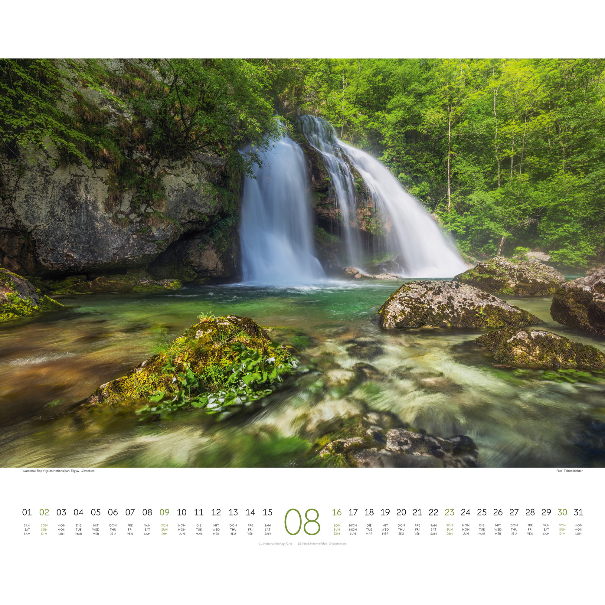 ACKERMANN Bildkalender 2026 2632 Wasser ML 54x48cm