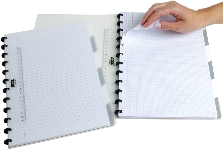 ADOC Notizheft A4 6538.150 kariert transparent