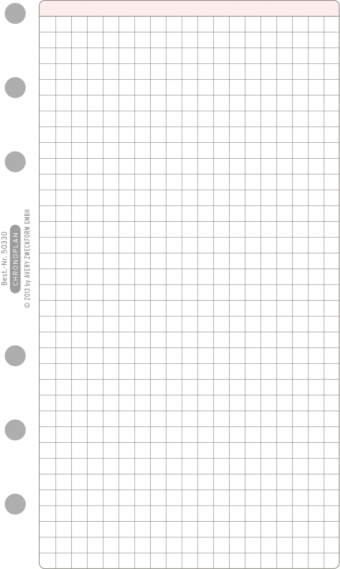 CHRONOPLAN Blatt kariert 50330Z.26 25 Blatt Midi
