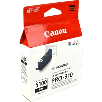 Canon Tintenpatrone photo schwarz (6952C001, PFI-5100PBK)