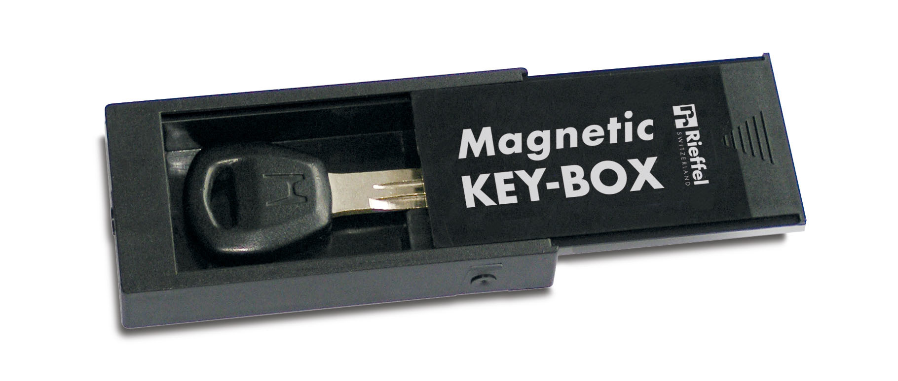 RIEFFEL SWITZERLAND Schlüsselbox 83x14x35mm 8072 SB schwarz, magnetisch