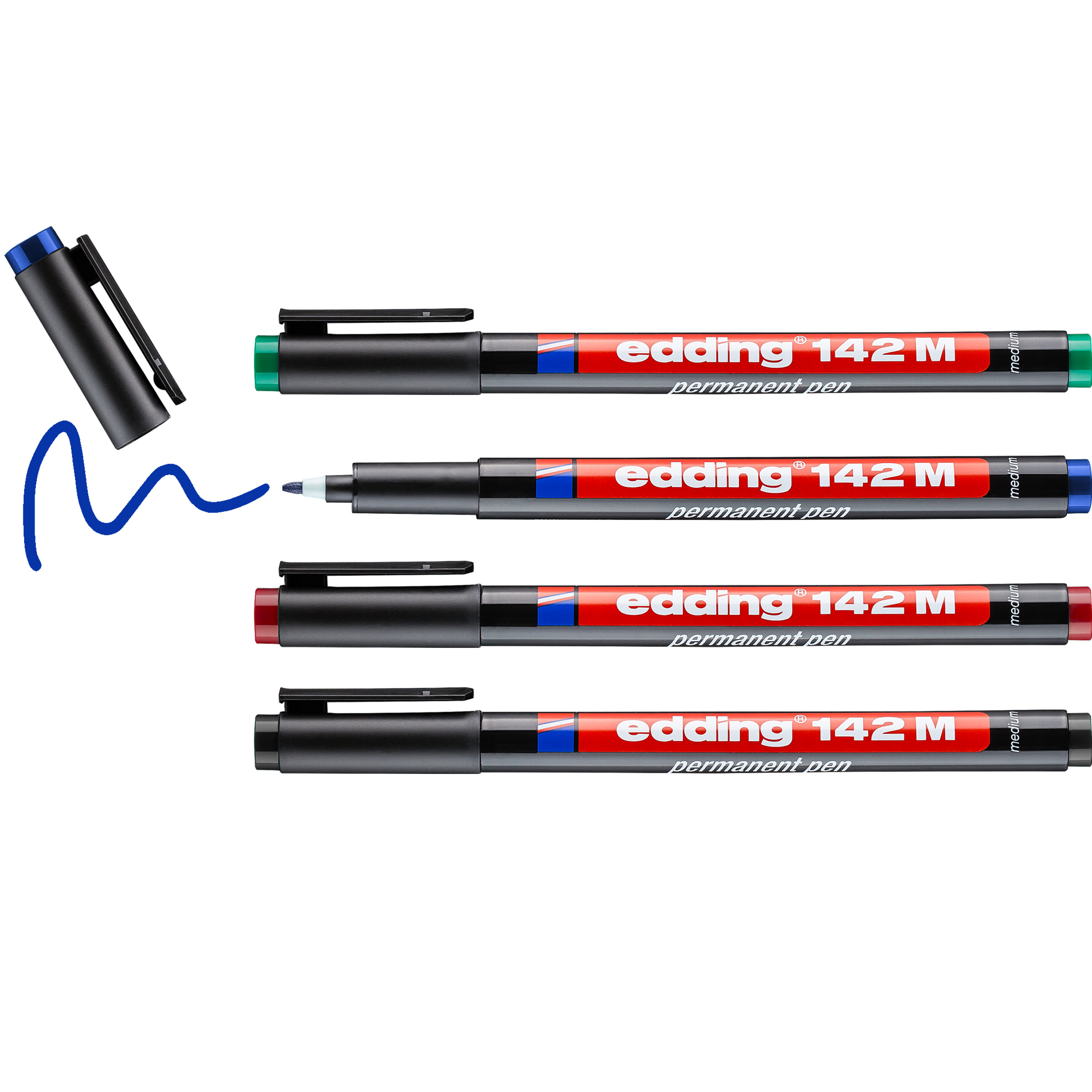 EDDING OHP-Marker permanent M 142-E4 4er Etui