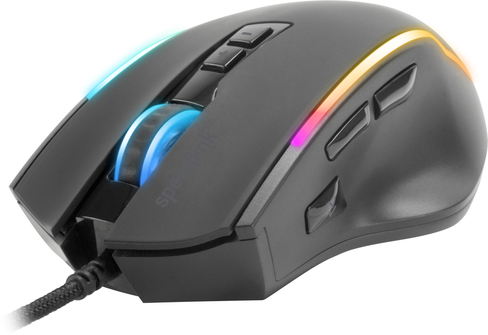 SPEEDLINK DECUS NX Gaming Mouse RGB SL-680024-RRBK Wired, Rubber-Black