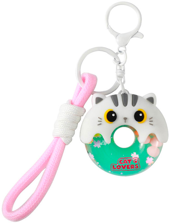 I-TOTAL Schlüsselanhänger Donut XL3066 White Cat