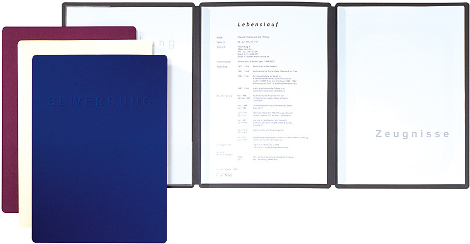 PAGNA Bewerbungsmappe Shift A4 44134-02 blau